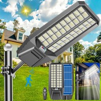 Jadisi 4000W Solar Street Light 300000 Lumens Dusktodawn Waterproof Ideal For Commercial Outdoor Parking Lots Energy