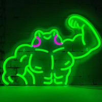 Muscle Frog Neon Light Sign For Wall Decor Funny Strong Frog Led Sign Decoration For Game Room Man Cave Garage Bedroom Anim