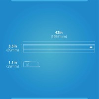 Nicor Lighting 42 Led Direct Wire Under Cabinet Light Undercounter Led Lights For Kitchen Selectable Cct 2700K5000K 122