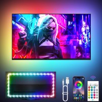 Kantutoe Led Lights For Tv 164Ft Tv Led Backlight For 5075In Rgb Tv Led Lights Behind Strip With Music Sync Bluetooth App A