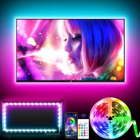 Kantutoe Tv Led Backlight 984Ft Led Lights For 3243In Tv Rgb Tv Led Lights Behind With Music Sync Bluetooth App And Remote C