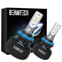 BEAMTECH H11 Fog Bulb More QuieterLight type H11 H8 H9Input Power 50WPairLuminous Flux10000lmsetOperating Voltage DC932VIP Rate IP65Light Source Model CSP ChipColor Temperature 6500KHeat Dissipation Theory Aviation Aluminum 6063Operating Life gt30000hrsOp