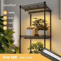 Speeplant Led Grow Light Strips T5 Grow Lights Full Spectrum 1Ft 3000K Led Grow Lights For Indoor Plants Plant Light With O