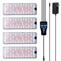 Aplant Led Grow Light 6101418H Timer Grow Lights For Indoor Plants Full Spectrum Dimmable Spacesaving Plant Light 3 Spect