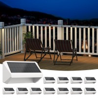 Bridika Solar Fence Lights 8 Colors Warm White Cool White And Rgb Bright Deck Lights Solar Outdoor Waterproof Dusk To Dawn F