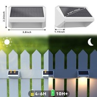 Bridika Solar Fence Lights 8 Colors Warm White Cool White And Rgb Bright Deck Lights Solar Outdoor Waterproof Dusk To Dawn F