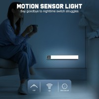 Wdqq Under Cabinet Lights 120 Led Motion Sensor Lights Indoor 2200Mah Rechargeable Battery Closet Lights 3 Color Temperature