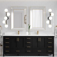 Bathroom Vanity Lights 5Light Black And Gold Led Bathroom Light Fixtures Mid Century Modern Dimmable Led Bathroom Lights Ceil