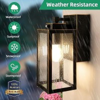 Lamomo Porch Lights Outdoor With Outlet 2 Pack Dusk To Dawn Exterior Light Fixture Antirust Waterproof Black And Gold Wall La