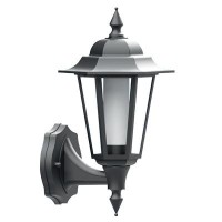 Greenbrook Outdoor Porch Lantern - Black, Classic Style, Exterior Lighting, Wall Mounted, Led