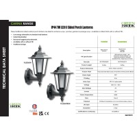 Greenbrook Outdoor Porch Lantern - Black, Classic Style, Exterior Lighting, Wall Mounted, Led