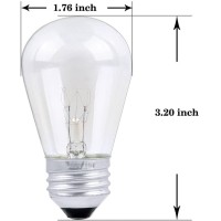 Yi Lighting 18-Pack Outdoor String Lights Replacement Bulbs S14 11W Incandescent Edison Light Bulb