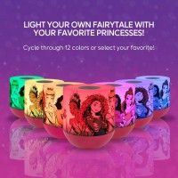 Disney Princess Led Tabletop Colorchanging Night Light Lamp Touch Sensor Moana Belle Jasmine Mulan For Kids Baby Bedroo