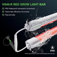 Mars Hydro Vg80R Deep Red Grow Light Supplemental 650665Nm 4X4 Coverage Energy Efficient Under Canopy Led Plant Strips For