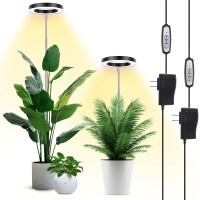 Lbw Grow Lights For Large Indoor Plants 144 Leds Full Spectrum Plant Light Growing Lamp With 4 Dimmable Levels 4812H Timer