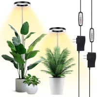 Lbw Grow Lights For Large Indoor Plants 144 Leds Full Spectrum Plant Light Growing Lamp With 4 Dimmable Levels 4812H Timer