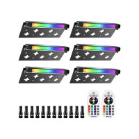 Doreio 5W Rgb Retaining Wall Lights 7 Inch Led Hardscape Lighting Color Changing Low Voltage Landscape Paver Lights 12V Step Lig