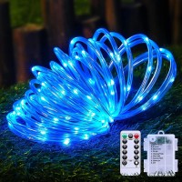 Fitybow Led Rope Lights Battery Operated String Lights 40Ft 120 Leds 8 Modes Hanging Fairy Lights Dimmabletimer With Remote For