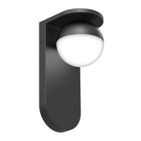 Artika Bloom 11W Integrated Led Indoor/Outdoor Wall Light Sconce, Black Finish - 600 Lumens, Tunable White Technology 3000-4000-5000 Kelvin Made Of Aluminum