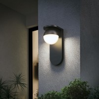 Artika Bloom 11W Integrated Led Indoor/Outdoor Wall Light Sconce, Black Finish - 600 Lumens, Tunable White Technology 3000-4000-5000 Kelvin Made Of Aluminum