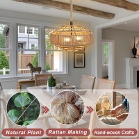 Plug In Pendant Light Rattan Hanging Pendant Lights With Plug In Cord 164Ft Hemp Rope Cord Hand Woven Boho Hanging Lamp Shade F