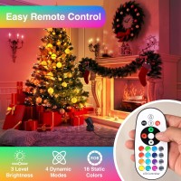 Urtom Rgbw Led Spot Lights Indoor 6W Uplighting Indoor With Remote 16 Color Changing Up Lights Indoor 120V Plant Spotlight Indoor Dimmable Uplights Indoor Floor Lights For Grow Parties, 2 Pack