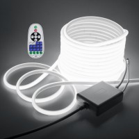 Samsion 50Ft Rope Led Lights For Bedroom With Remote Dimmable Fcob Cob Led Strip Light 6000K Ac 110V White Flexible Led Light St