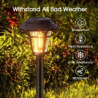 Ensli Solar Pathway Lights Outdoor 10 Pack Solar Lights Outdoor Waterproof Auto Onoff Solar Powered Garden Landscape Path Lig