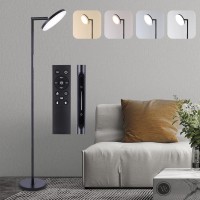 Linbaohome Led Dimmable Floor Lamp For Living Room 69 Tall Lamp With Remote Touch Control Upgrade Lamp Pole Rotary 90 Brigh