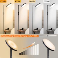 Linbaohome Led Dimmable Floor Lamp For Living Room 69 Tall Lamp With Remote Touch Control Upgrade Lamp Pole Rotary 90 Brigh