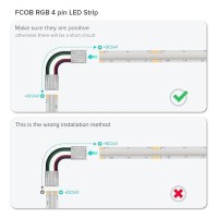 Btflighting Fcob 4Pin 10Mm 039In Transparent Connector Kit 30Pcs Corner Connector 30Pcs Gapless Solderless Connector 10Pcs 59