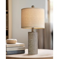 Gsafava 205 Farmhouse Lamp Single Resin Table Lamps For Living Room Bedroom Entryway Table Office Dorm Boho Nightstand Small