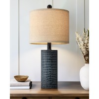 Gsafava 205 Farmhouse Lamp Single Resin Table Lamps For Living Room Bedroom Entryway Table Office Dorm Boho Nightstand Small