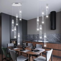 Haixiang 5Lights Mini Chandeliers For Dning Room Pendant Lights For Kitchen Island Over Table Pendant Lighting Fixtures Ceiling