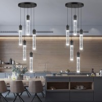 Haixiang 5Lights Mini Chandeliers For Dning Room Pendant Lights For Kitchen Island Over Table Pendant Lighting Fixtures Ceiling