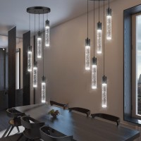 Haixiang 5Lights Mini Chandeliers For Dning Room Pendant Lights For Kitchen Island Over Table Pendant Lighting Fixtures Ceiling