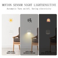 Suuderk Motion Sensor Light Indoor Battery Operated Lights Cordless Wall Lights For Bedroom Smart Night Light For Toilet Hal