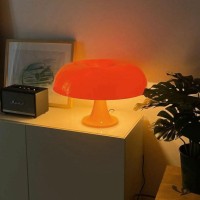 Mushroom Led Table Lamp With Usb Cable Night Lamp Bedside Lamp 3000K-6000K Modern Lighting Desk Lamp Decoration Lamp For Bedroom Living Room, Orange