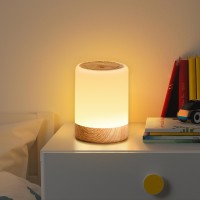 Yunjayi Small Bedside Table Lamp, 256 Rgb Color Changing & Warm Touch Lamps For Bedroom, 2200Mah Usb Rechargeable Wireless Nightstand Lamp With Memory Function, Dimmable Baby Night Lights For Nursery