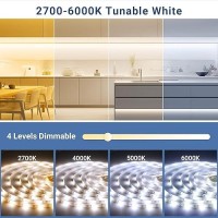 Omika 2 Pack Battery Powered Led Lights 99Ft 90Led 3000K6000K Tunable White Under Cabinet Lights Flexible Led Light Strips Di