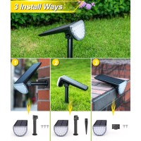 Roshwey Solar Spot Lights Outdoor 600Lm Waterproof Landscape Spotlights For Decorative Lighting Driveway Light Pathway Spotl