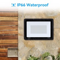 2Pack150W Led Flood Light Outdoor 16500Lm Led Work Light With 6Ft Us Plug Ip67 Waterproof Exterior Security Lights 6000K Daylig