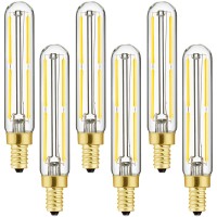 Leools E12 Led Bulb Dimmable 4W Equal 3000K Soft White T6 B11 Candelabra Bulb 40 Watt For Chandeliers,Ceiling Fan,Pendant,Wall Sconces Ac120V 400Lm E12 Light Bulb 6Pack