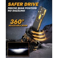 AUXBEAM F22GX SERIESFeatures Plug Type 9006 HB4 Power 120Wset60Wbulb Quantityper bulb 6pcs Single beam socket Luminous Flux 25000lmset12500lmbulb Color Temperature Cool White 6500K IP68 rated waterproof and dust seal360 degrees beam angle Material Aviatio