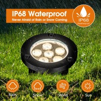 Aoaxl 6W Well Lights Landscape Led In Ground Outdoor Acdc1224V Low Voltage Ip68 Waterproof 2700K Outdoor Inground Lights For