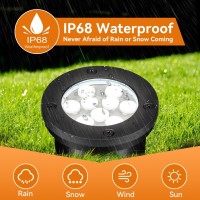 9W Led Low Voltage Landscape Lights Acdc 1224V Outdoor Well Lights Ip68 Waterproof 5500K Cool White Inground Lights For Yard