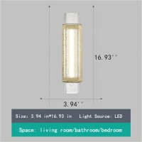 Danseer Luxury Led Wall Lights Crystal Modern Nordic Style Led-7W-4000K Wall Sconce For Living Room Bedroom Bathroom Hallway Doorway Stair