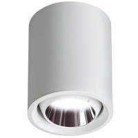 Meishideng Led Ceiling Spot Light Aluminum White 3'' Cylindrical Downlight Indoor Modern Minimalist Focus Light Spotlight Fixture For Living Room Hallway Foyer 10W 4000K