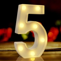 Marquee Light Up Numbers 5 Quinceanera Decorations 5Th Birthday Decor Light Up Numbers For Party 50Th Anniversary Decoration