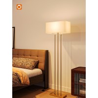 Addlon Floor Lamps For Living Room With Remote Modern Standing Lamp With Linen Shade Decorative Simple Design Floor Lamps For